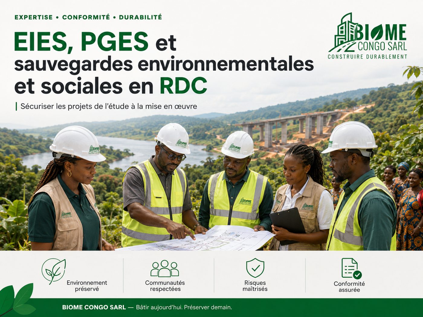 EIES, PGES et sauvegardes environnementales et sociales en RDC : sécuriser les projets de l’étude à la mise en œuvre